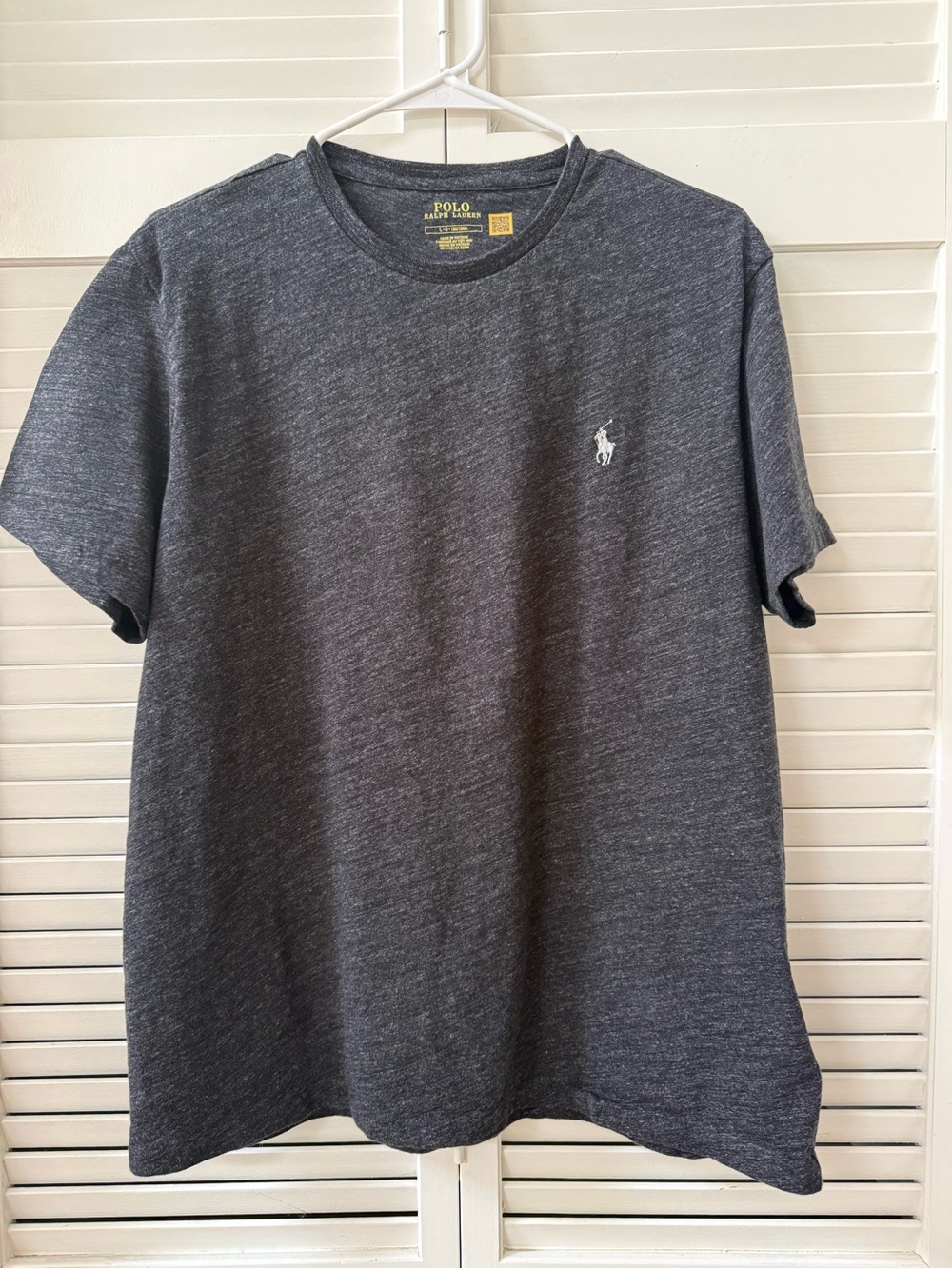 Polo by Ralph Lauren Heather Charcoal Short-Sleeve Crewneck Tee
